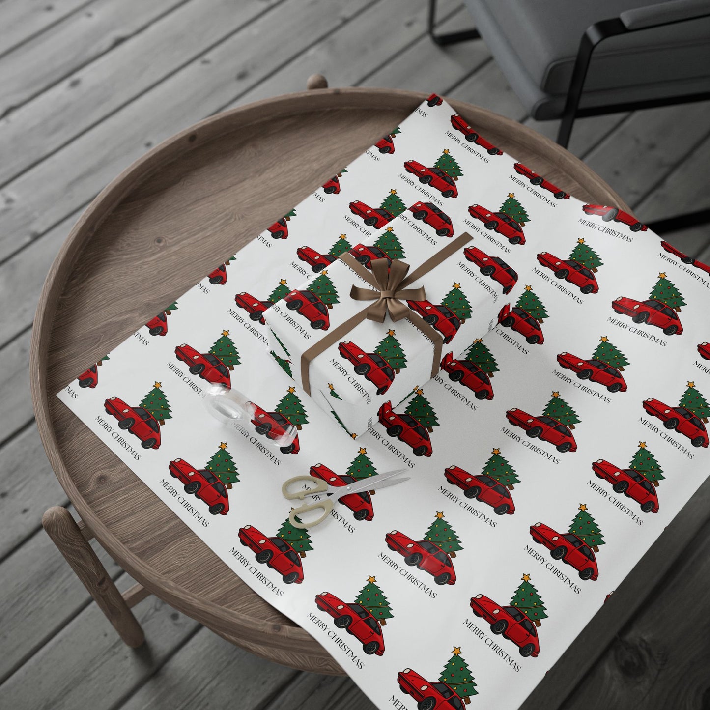 Porsche Christmas Wrapping Paper Roll