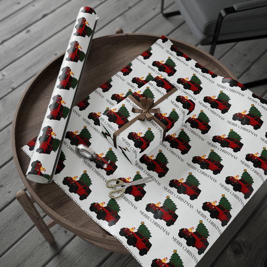 Christmas Jeep Gift Wrapping Paper