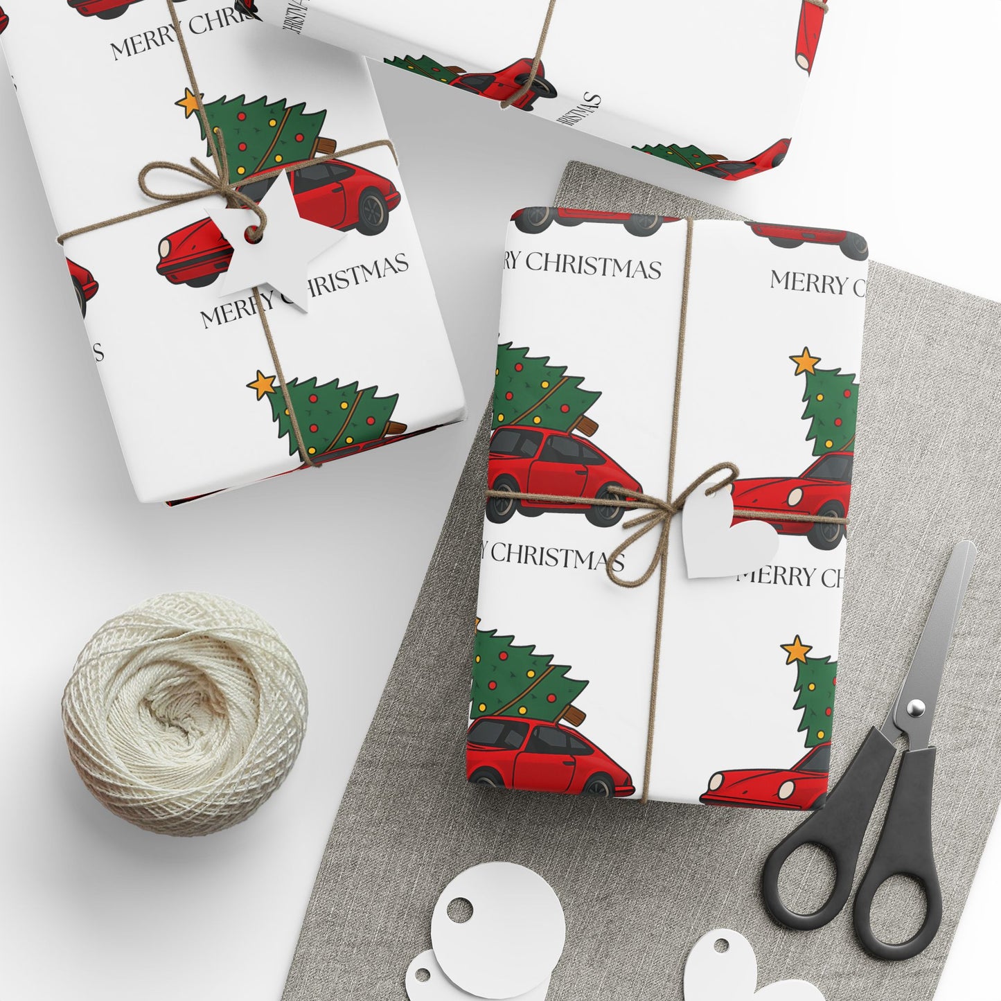 Porsche Christmas Wrapping Paper Roll