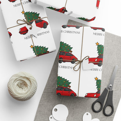 Porsche Christmas Wrapping Paper Roll