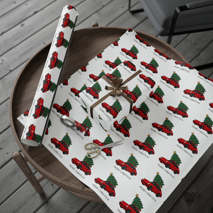Porsche Christmas Wrapping Paper Roll