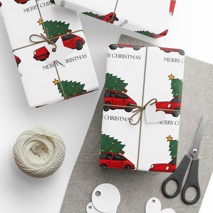 Porsche Christmas Wrapping Paper Roll