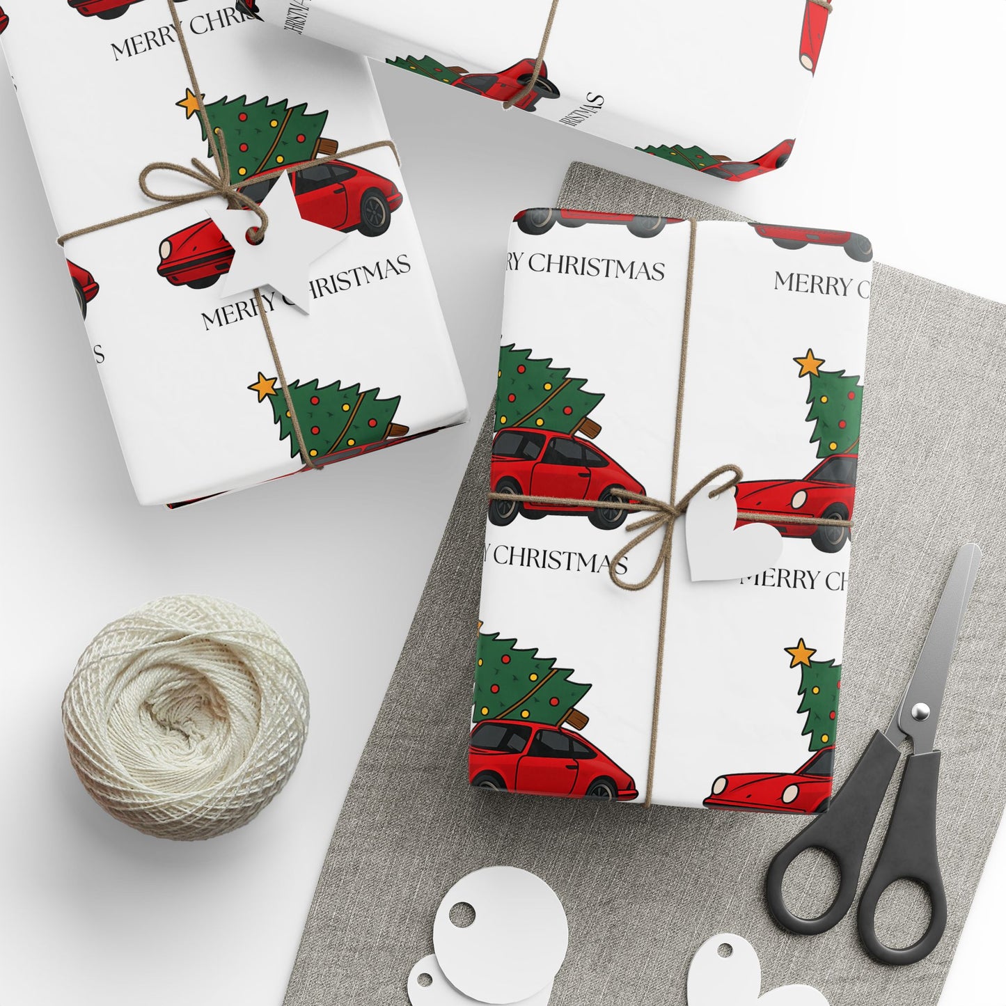 Porsche Christmas Wrapping Paper Roll