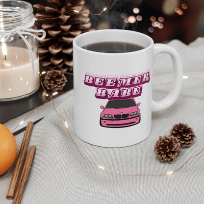 Beemer Babe Pink Car Mug