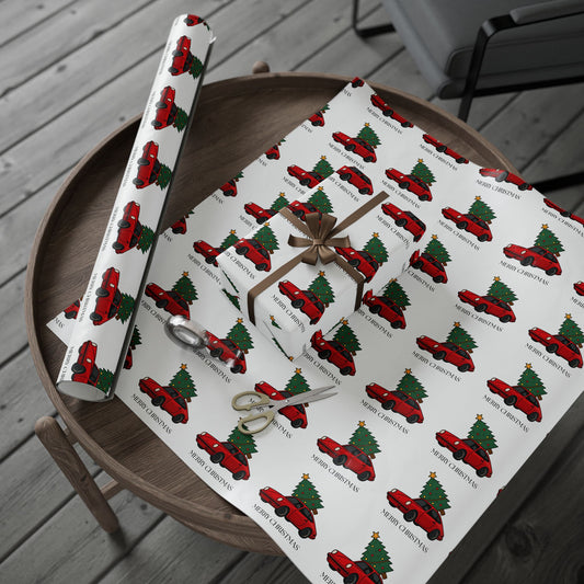 Porsche Christmas Wrapping Paper Roll