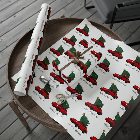 Porsche Christmas Gift Wrapping Paper