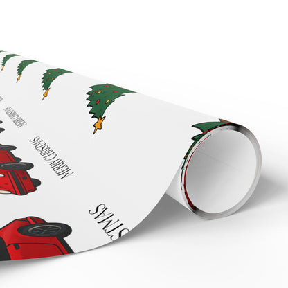 Porsche Christmas Wrapping Paper Roll