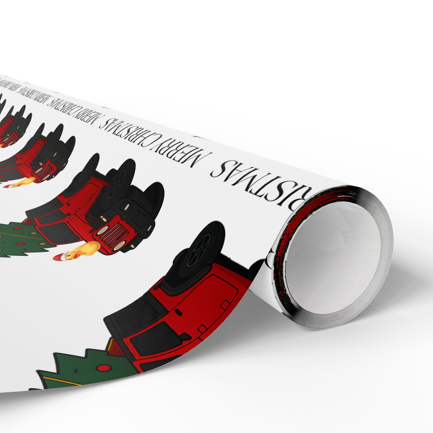 Christmas Jeep Gift Wrapping Paper