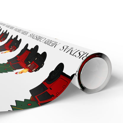 Christmas Jeep Gift Wrapping Paper