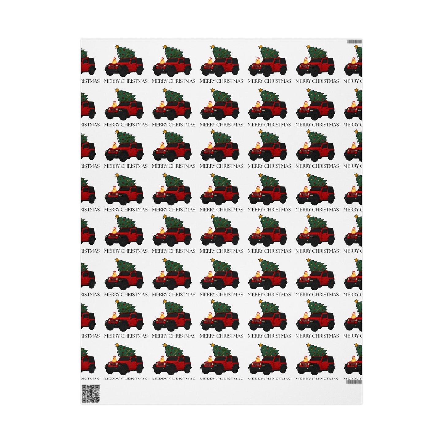Christmas Jeep Gift Wrapping Paper