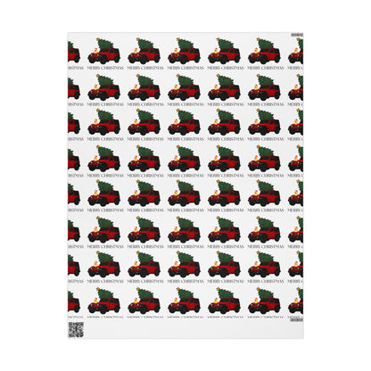 Christmas Jeep Gift Wrapping Paper