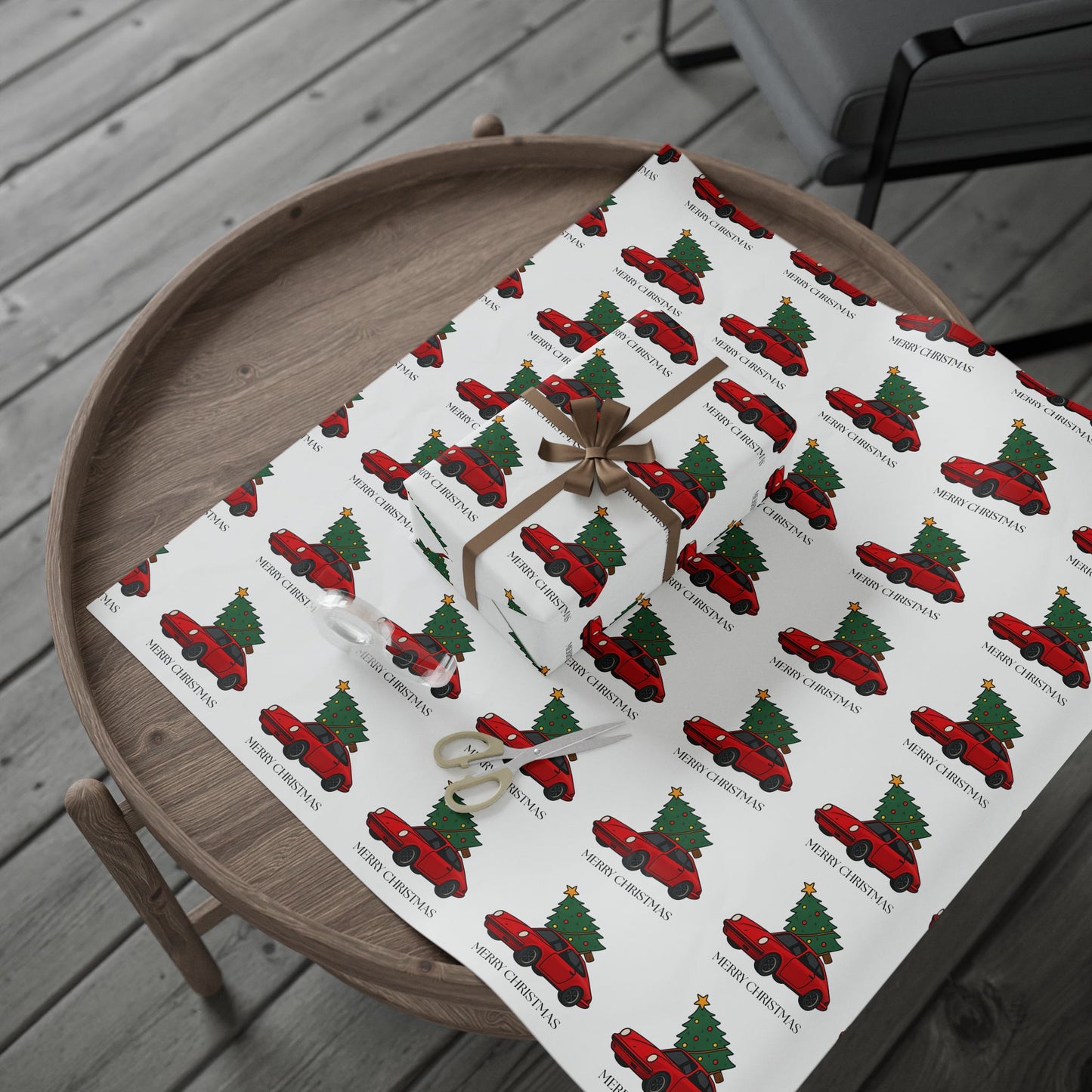Porsche Christmas Wrapping Paper Roll