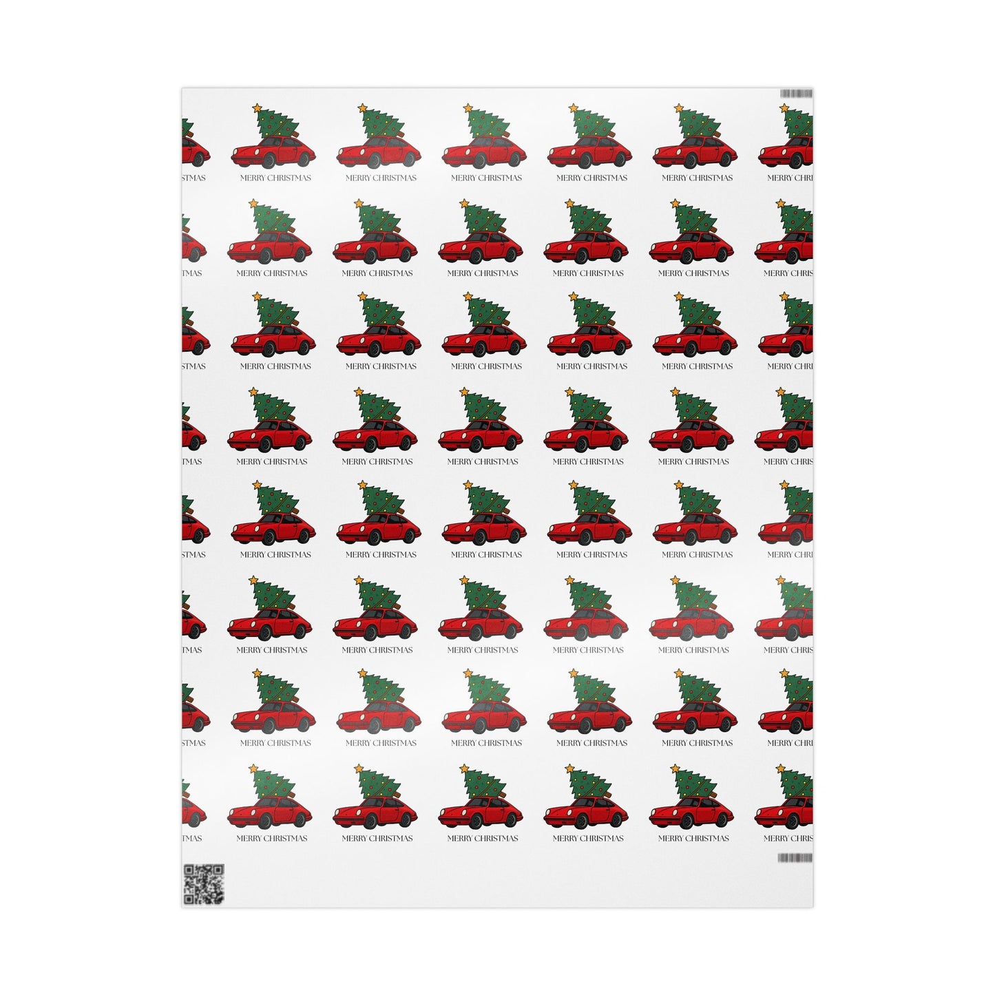 Porsche Christmas Wrapping Paper Roll