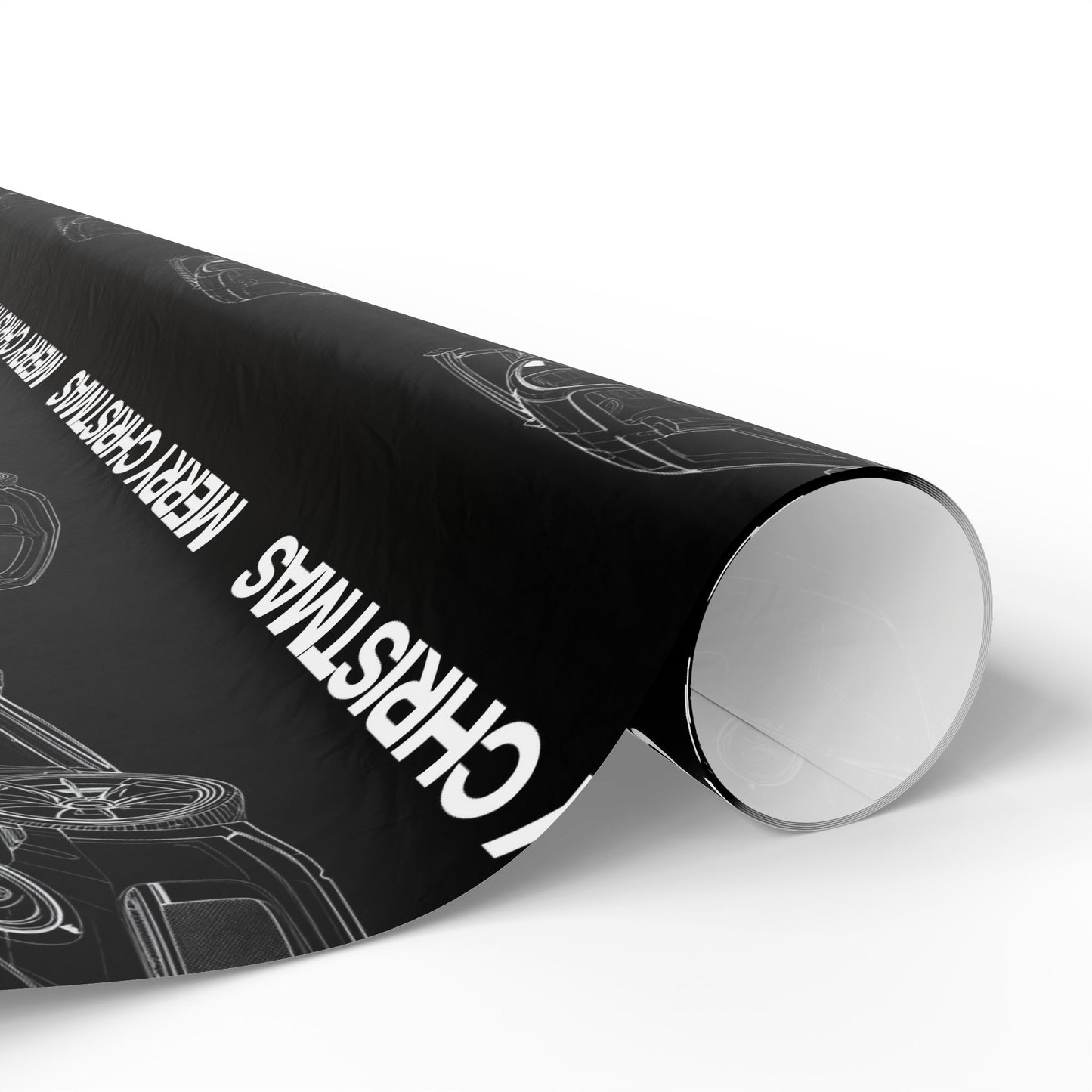 Minimalist Porsche Christmas Gift Wrapping Paper